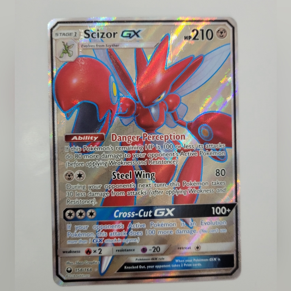 Scizor GX Shiny Full Art Pokémon Card